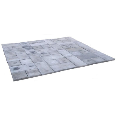 72 sq. ft. Concrete Rundle Stone Gray Paver Kit - Super Arbor