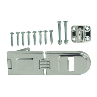 6-1/2 in. Zinc-Plated Hinge Safety Hasp - Super Arbor