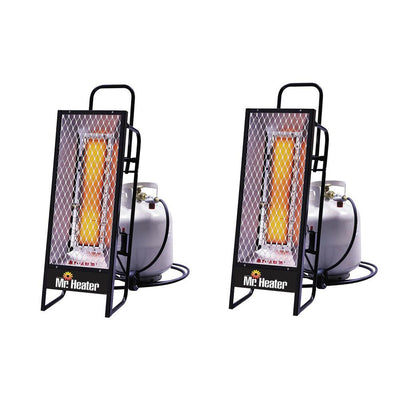 35000 BTU Radiant Propane Portable Work Job Site Heater (2-Pack) - Super Arbor