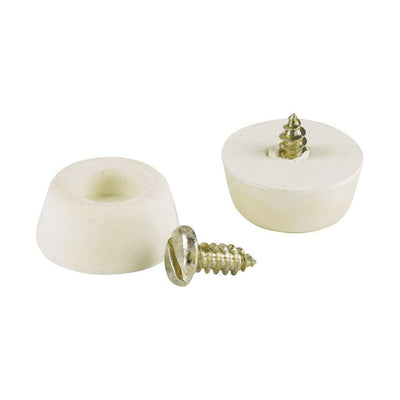 7/8 in. Rubber Screw-On Bumpers (4 per Pack) - Super Arbor