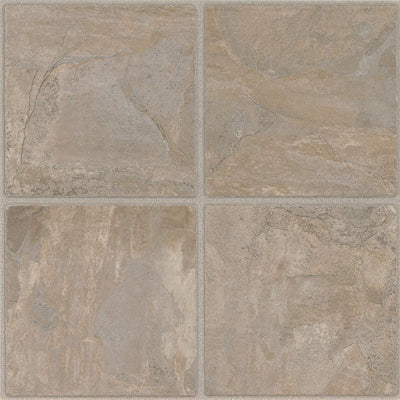 Armstrong Chiseled Stone Cliffstone 12 in. x 12 in. Residential Peel and Stick Vinyl Tile (45 sq. ft. / case)