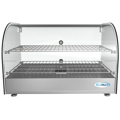 22 in 1.5 cu. Ft. 2 Shelf Countertop Commercial Food Warmer Display Case in Stainless Steel - Super Arbor