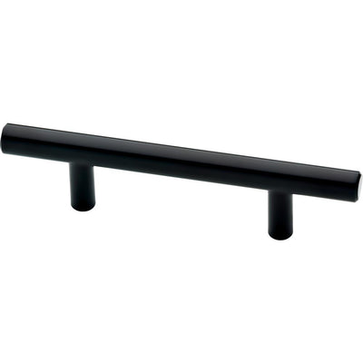 3 in. (76 mm) Flat Black Bar Drawer Pull (4-Pack) - Super Arbor