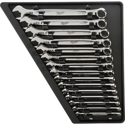 Combination Metric Wrench Mechanics Tool Set (15-Piece) - Super Arbor