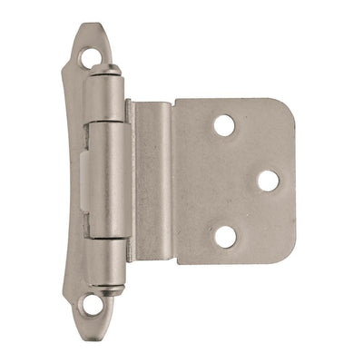 3/8 in. (10 mm) Oil-Rubbed BronzeInset Self-Closing, Face Mount Hinge (2-Pack) - Super Arbor