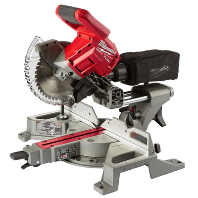 M18 FUEL 18-Volt Lithium-Ion Brushless Cordless 7-1/4 in. Dual Bevel Sliding Compound Miter Saw (Tool-Only) - Super Arbor