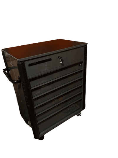 U.S. GENERAL 34 in. x 23 in., 6-Drawer, Full-Bank Service Cart, Slate Gray - Super Arbor