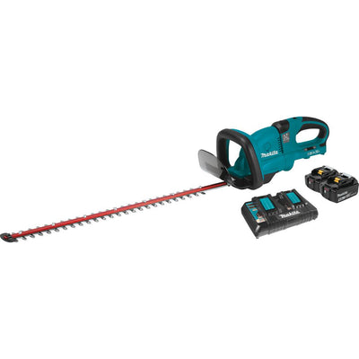 Makita 18-Volt X2 (36-Volt) LXT Lithium-Ion Cordless Hedge Trimmer Kit with Two 5.0 Ah Batteries and Charger - Super Arbor