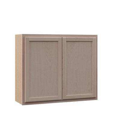 Hampton Assembled 30x30x12 in. Wall Kitchen Cabinet in Unfinished Beech - Super Arbor