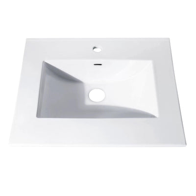 25 in. Vitreous China Vanity Top