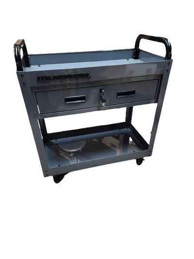 U.S. GENERAL 30 in. Service Cart with Drawer, Slate Gray - Super Arbor