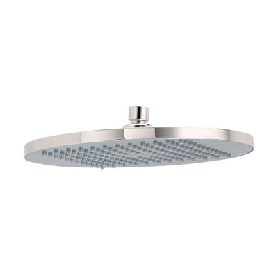 Modern 1-Spray 10 in. Single Ceiling Mount Fixed Rain Shower Head in Brushed Nickel - Super Arbor