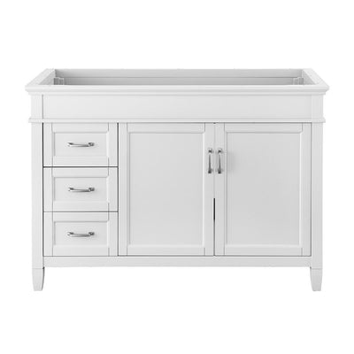 Ashburn 48 in. W x 21.75 in. D Vanity Cabinet in White - Super Arbor