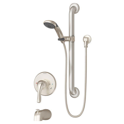 Origins Temptrol Single-Handle 1-Spray Tub and Shower Faucet in Satin Nickel (Valve Included) - Super Arbor