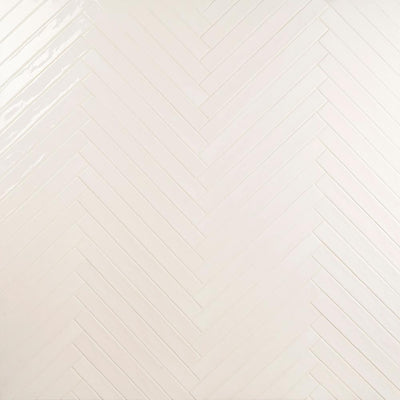 Ivy Hill Tile Nantucket 2 in. x 20 in. White Polished Ceramic Wall Tile (20 pieces / 5.38 sq. ft. / case)