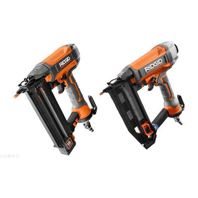 18-Gauge 2-1/8 in. Brad Nailer and 16-Gauge 2-1/2 in. Straight Finish Nailer Kit - Super Arbor