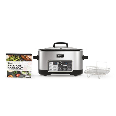 Auto-iQ 6 Qt. Silver Electric Multi-Cooker with Built-In Timer and Programmable Settings - Super Arbor