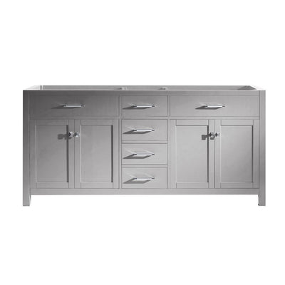 Caroline 72 in. W Bath Vanity Cabinet Only in Cashmere Gray - Super Arbor