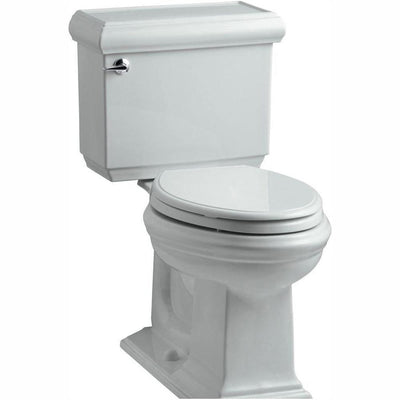 Memoirs Classic 2-piece 1.28 GPF Single Flush Elongated Toilet with AquaPiston Flush Technology in Ice Grey - Super Arbor