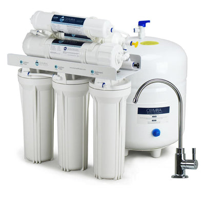 Alkaline Remineralization 6-Stage Under-Sink Reverse Osmosis Water Filtration System with 80 GPD Membrane - Super Arbor