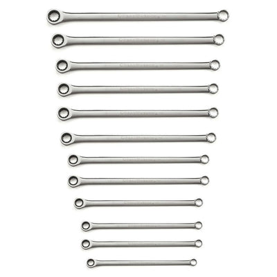 Extra Long Pattern Metric GearBox Ratcheting Wrench Set (12-Piece) - Super Arbor