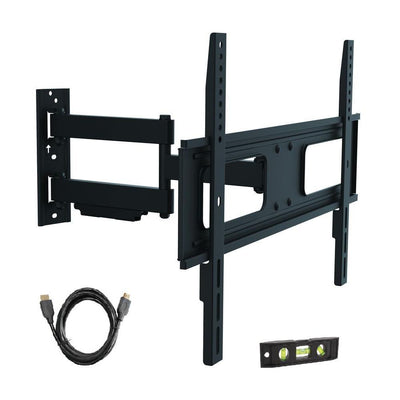 Multi Position TV Wall Mount for 37 in. - 70 in. Flat Panel TVs, 6 ft. HDMI Cable with 25 Degree Tilt, 77 lb. Capacity - Super Arbor