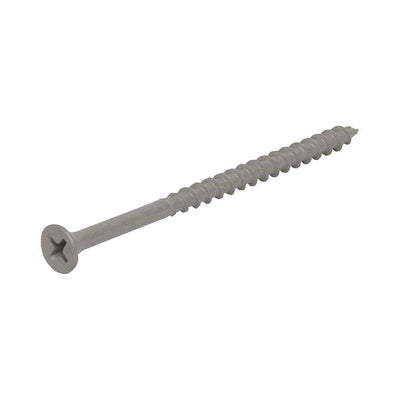 #10 x 4 in. Philips Bugle-Head Coarse Thread Sharp Point Polymer Coated Exterior Screw - Super Arbor