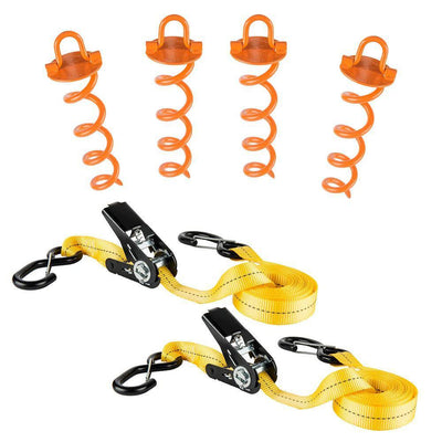 30 ft. x 1 in. Ratchet Severe Weather Tie-Down Kit (2-Pack) - Super Arbor