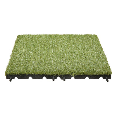 Technoflex 19 in. x 19 in. Artificial Grass Tile (8-Pack) - Super Arbor