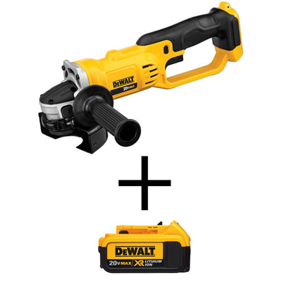 20-Volt MAX Lithium Ion Cordless 4-1/2 in. Grinder (Tool-Only) with 20-Volt MAX 4.0Ah Battery