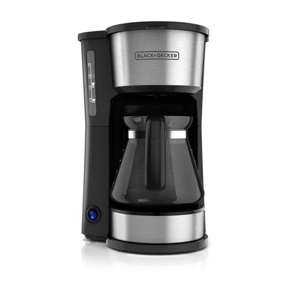 4-in-1 5-Cup Black Stainless Steel Drip Coffee Maker - Super Arbor