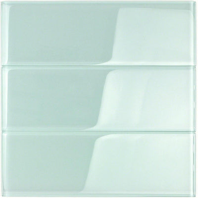 Ivy Hill Tile Contempo Seafoam 4 in. x 12 in. x 8mm Polished Glass Subway Wall Tile (1 sq. ft.) (15 pieces 5 sq.ft/Box) - Super Arbor