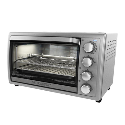 1500 W 9-Slice Silver Toaster Oven with Temperature Control and Built-In Timer - Super Arbor