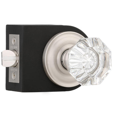 Filmore Satin Nickel Bed/Bath Crystal Door Knob - Super Arbor