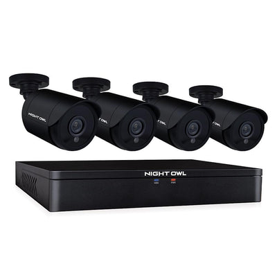 8-Channel 1080p 1TB DVR Security Surveillance System with 4-Wired Human Detection Bullet Cameras - Super Arbor