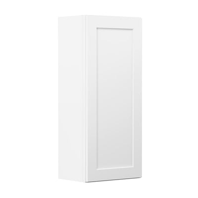 Shaker Ready To Assemble 15 in. W x 42 in. H x 12 in. D Plywood Wall Kitchen Cabinet in Denver White Painted Finish