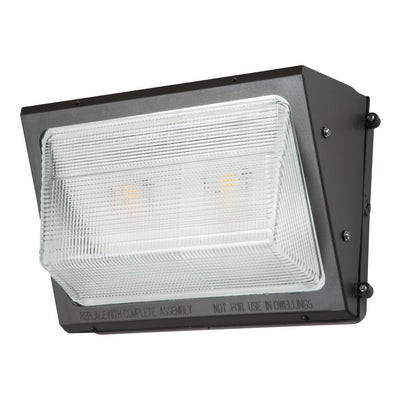 WP Series 250-Watt Equivalent Integrated LED Bronze Outdoor Small Wall Pack Light, 10,227 Lumens, 4000K Bright White