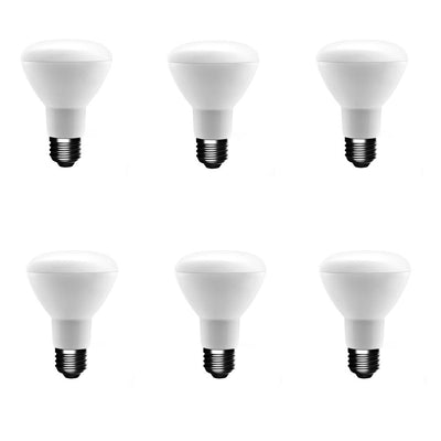 EcoSmart 50-Watt Equivalent R20 Dimmable LED Light Bulb Soft White (6-Pack) - Super Arbor