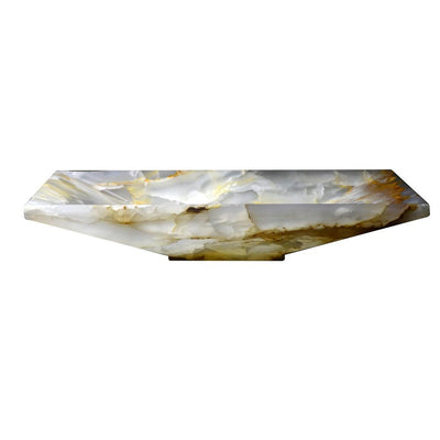 Tami Vessel Sink in White Onyx Stone - Super Arbor