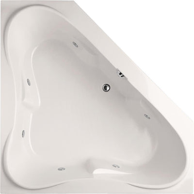 Montgomery 60 in. Acrylic Corner Drop-In Air Bath Bathtub in White - Super Arbor