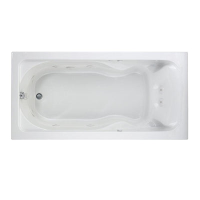 Lifetime Cadet EverClean 72 in. x 36 in. Whirlpool Tub with Reversible Drain in White - Super Arbor
