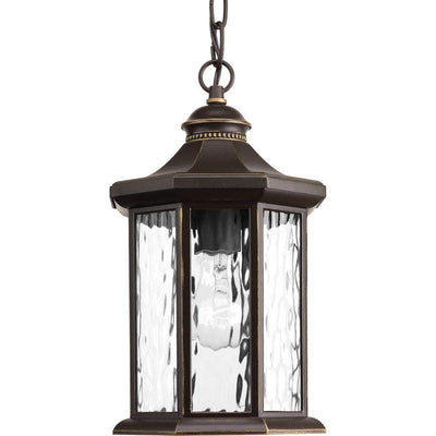 Edition Collection 1-Light Outdoor Antique Bronze Hanging Lantern - Super Arbor