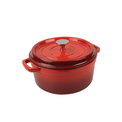 Kitchen Dutch Oven Pot - Enamel Coated Cast Iron Pot with Lid, Stovetop Casserole Pot Style (5 Quart) - Super Arbor