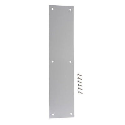 3-1/2 in. x 15 in. Satin Aluminum Push Plate - Super Arbor