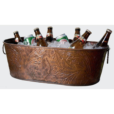 Copper Leaf Oblong Tub - Super Arbor