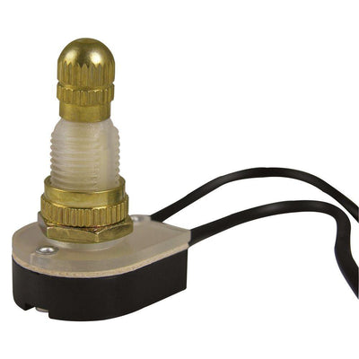 6 Amp Single-Pole Rotary Switch, Brass - Super Arbor
