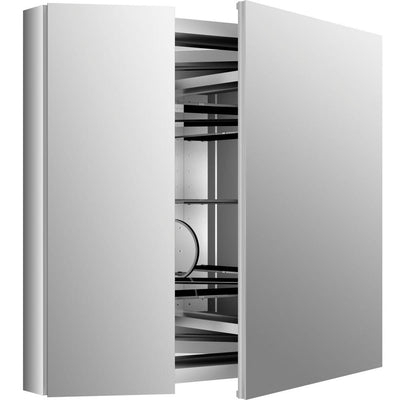 Verdera 34 in. x 30 in. Recessed or Surface Mount Mirror Cabinet with Flat Mirror - Super Arbor