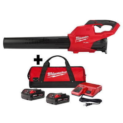 Milwaukee M18 FUEL 120MPH 450CFM 18-Volt Lith-Ion Brushless Cordless Handheld Blower w/ Two 4.0Ah Batteries Charger Contractor Bag - Super Arbor