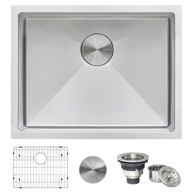 21 in. Stainless Steel Single Bowl Undermount 16-Gauge Bar Prep Kitchen Sink - Super Arbor