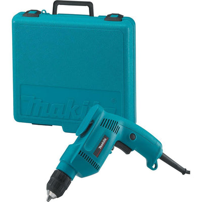 4.9 Amp 3/8 in. Corded Low Noise (79dB) Variable Speed Drill with Keyless Chuck and Hard Case - Super Arbor